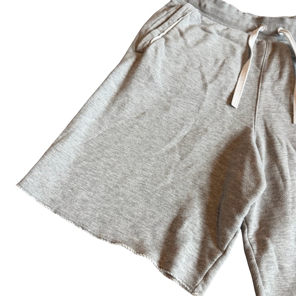 Nike Grey Athletic Shorts Athleisure White Logo Comfort Cotton Stretch Small Men - Picture 3 of 11
